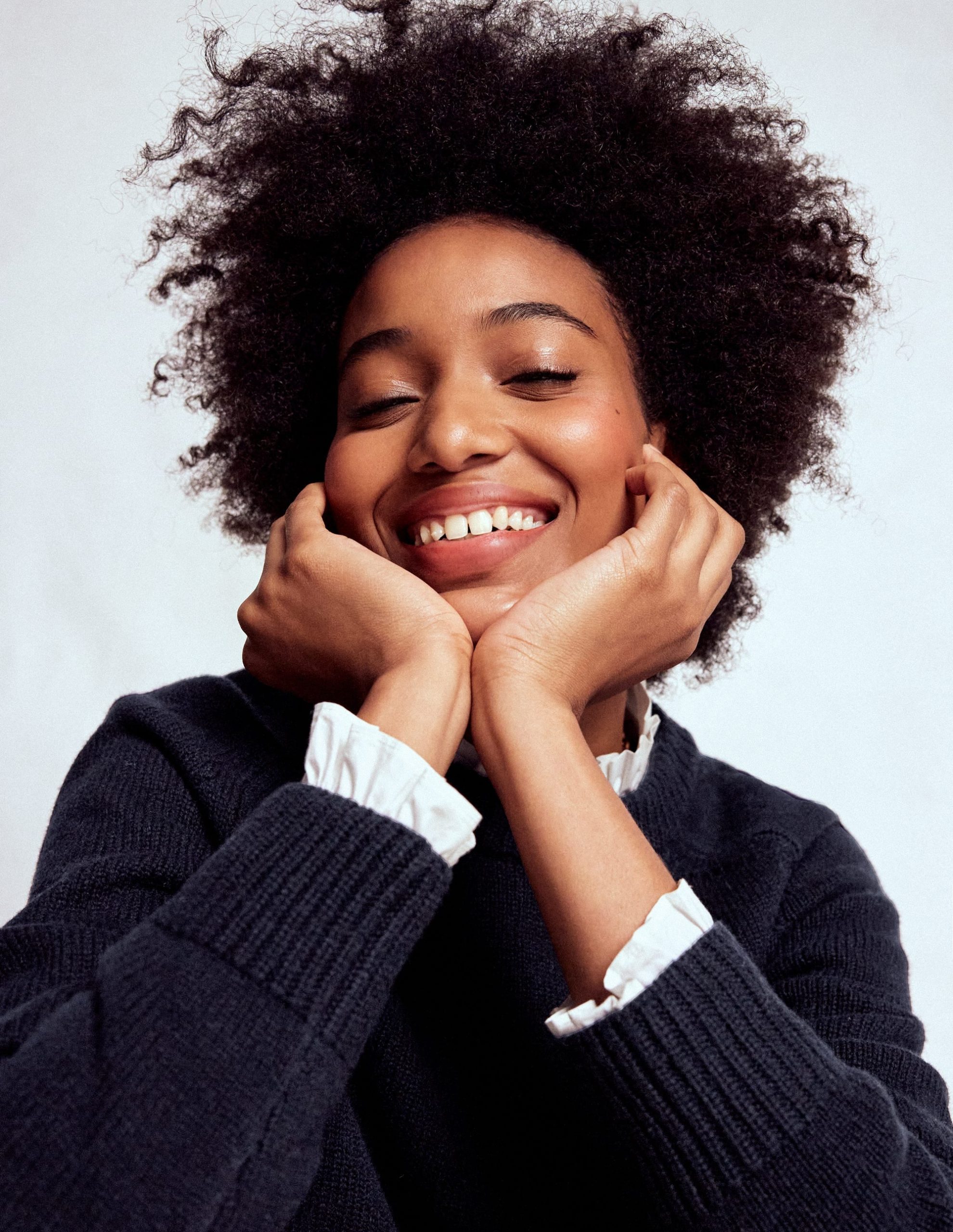 Marion Merino Jumper-Navy - Image 2