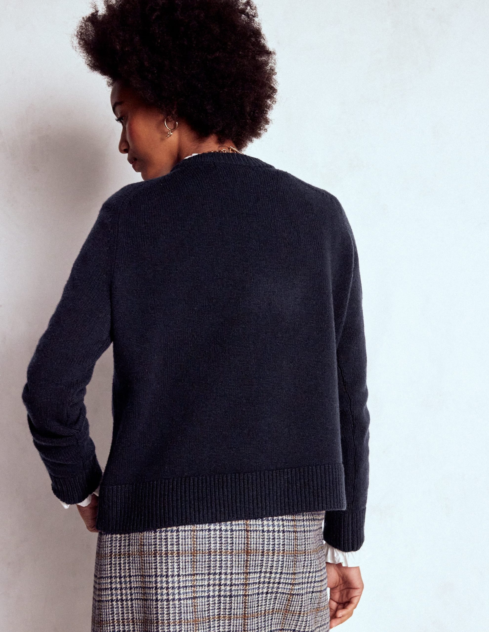 Marion Merino Jumper-Navy - Image 3