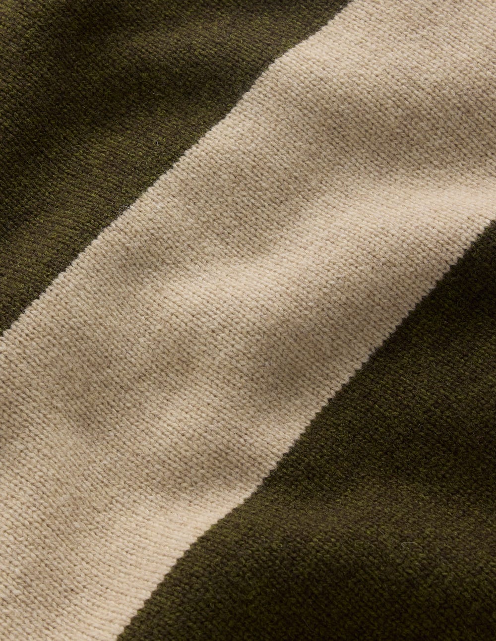 Polly Merino Roll Neck Jumper-Marsh. Linen Stripe - Image 7