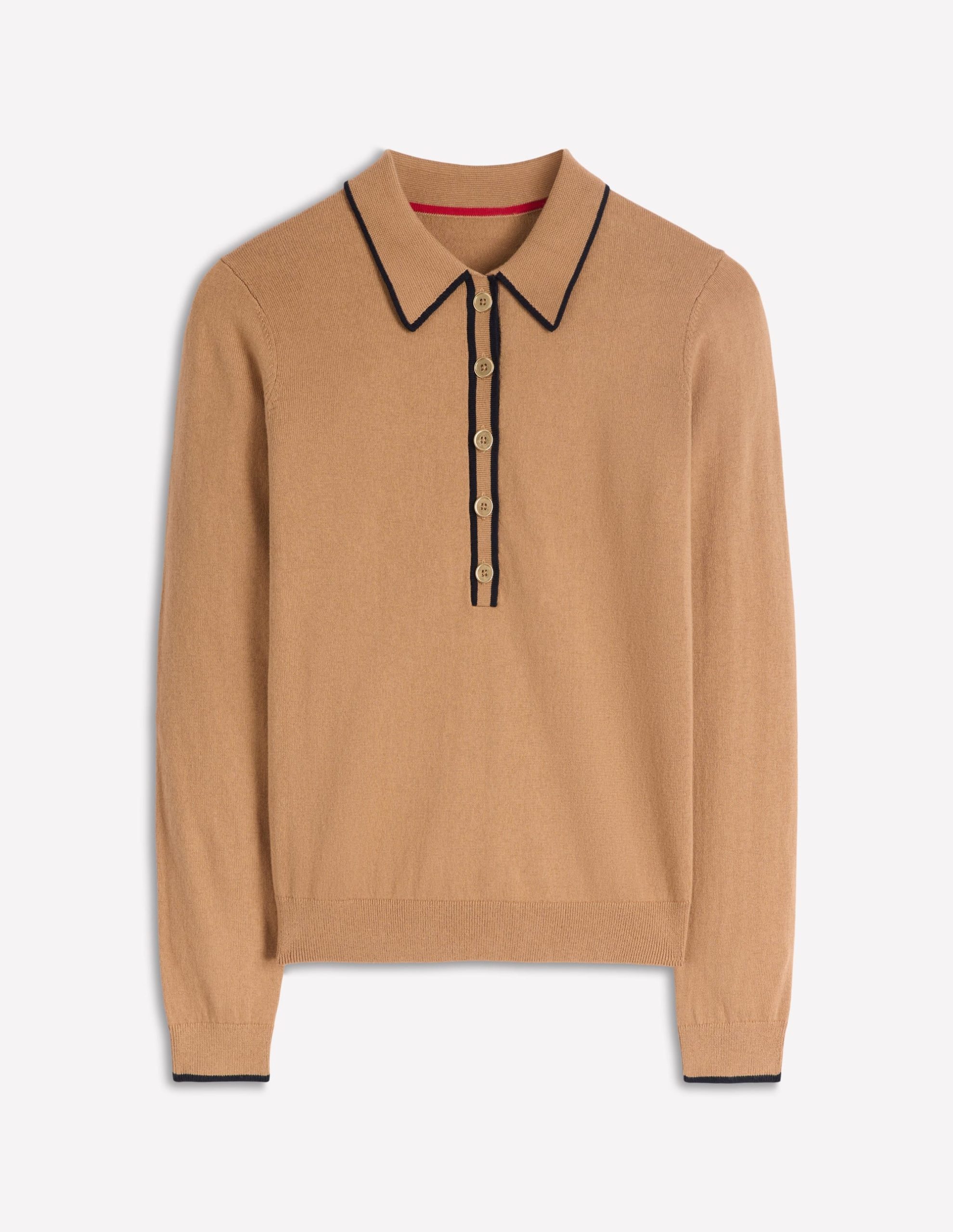 Liz Henley Jumper-Fall Leaf Brown - Image 5