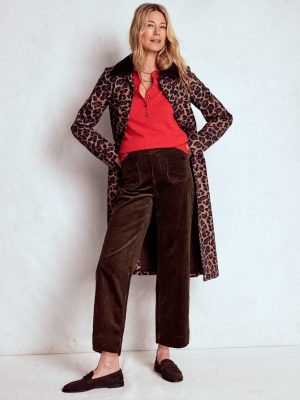 Primrose Cord Trousers-Espresso