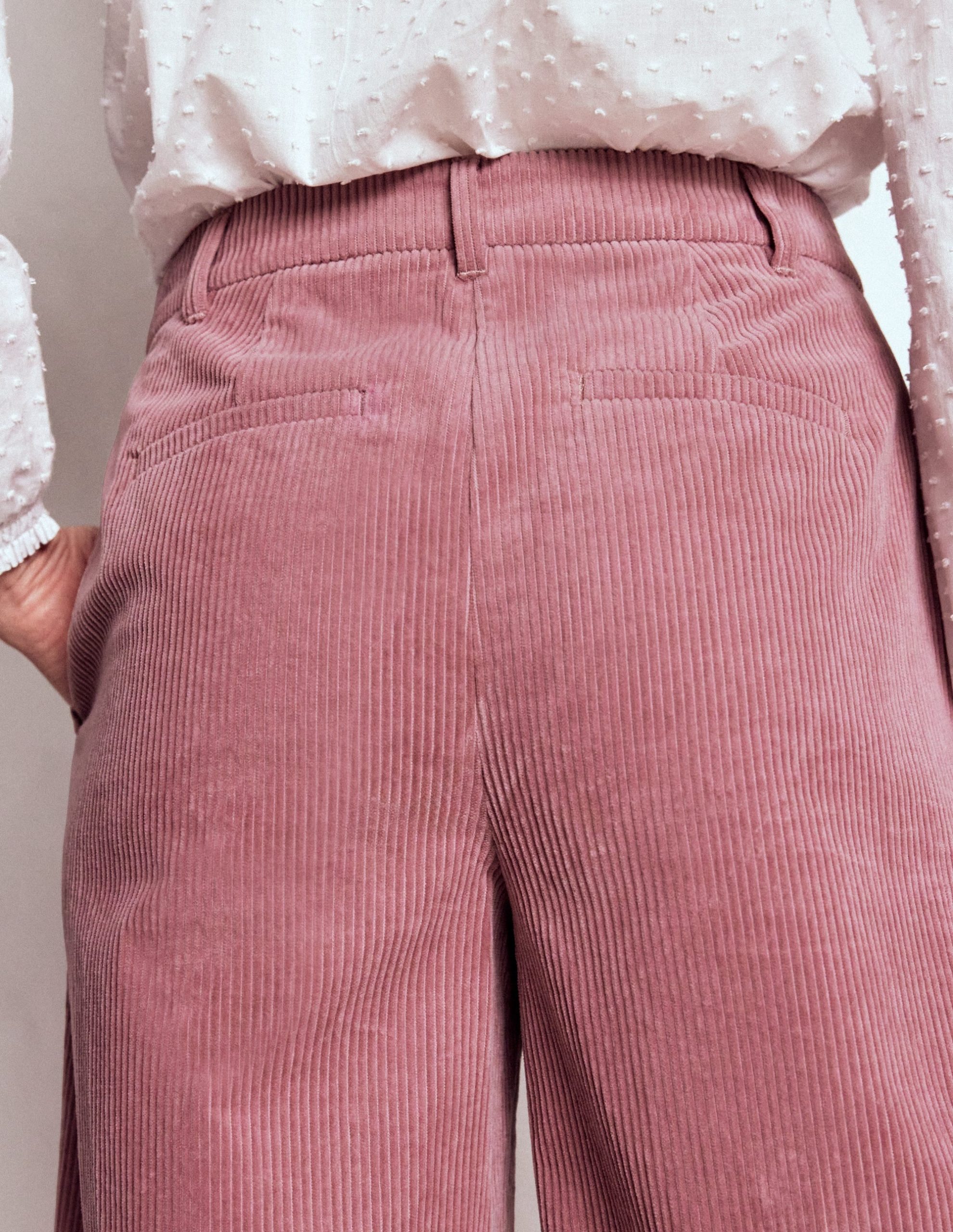 Belgravia Cord Trousers-Blushing Rose - Image 2