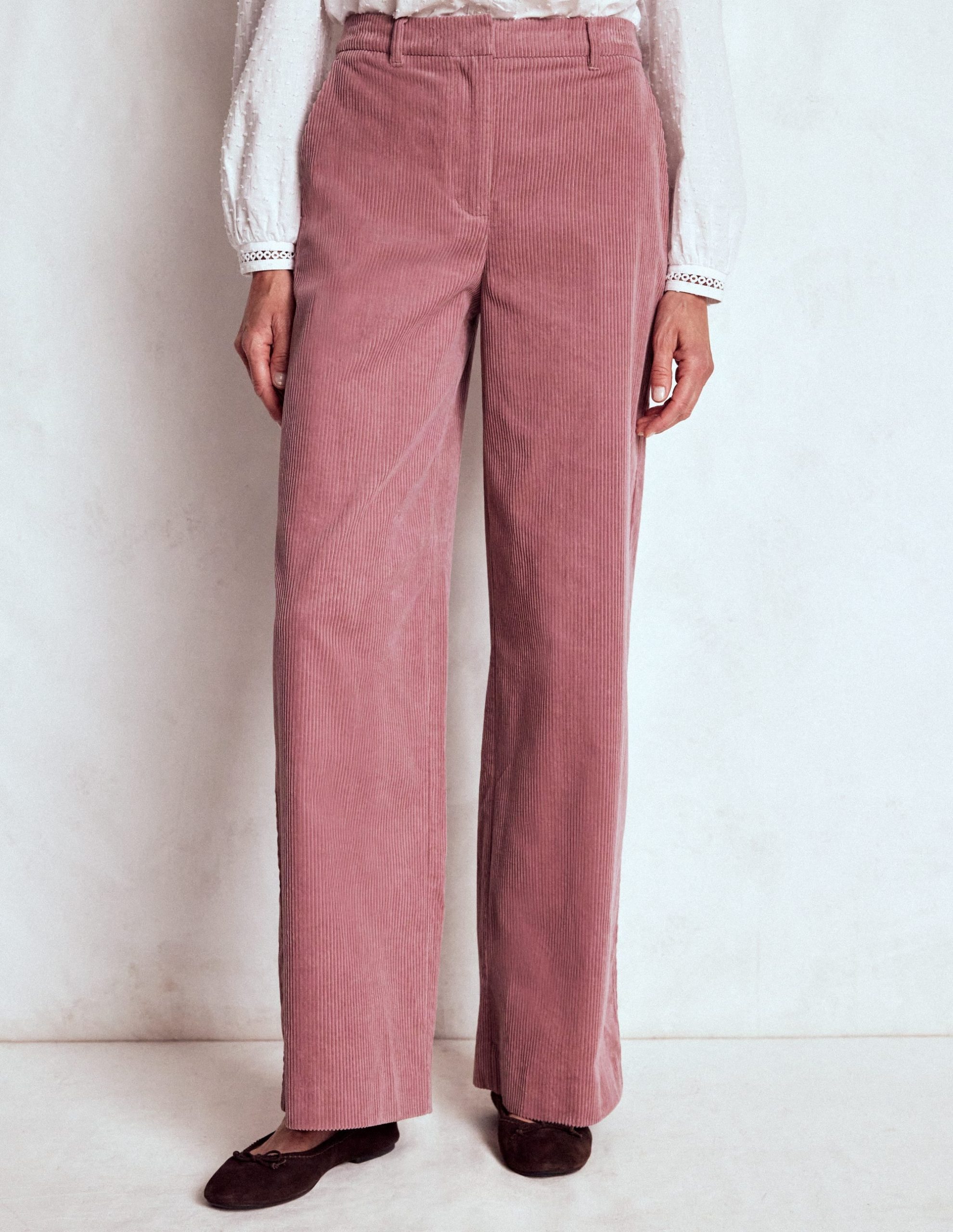 Belgravia Cord Trousers-Blushing Rose - Image 4