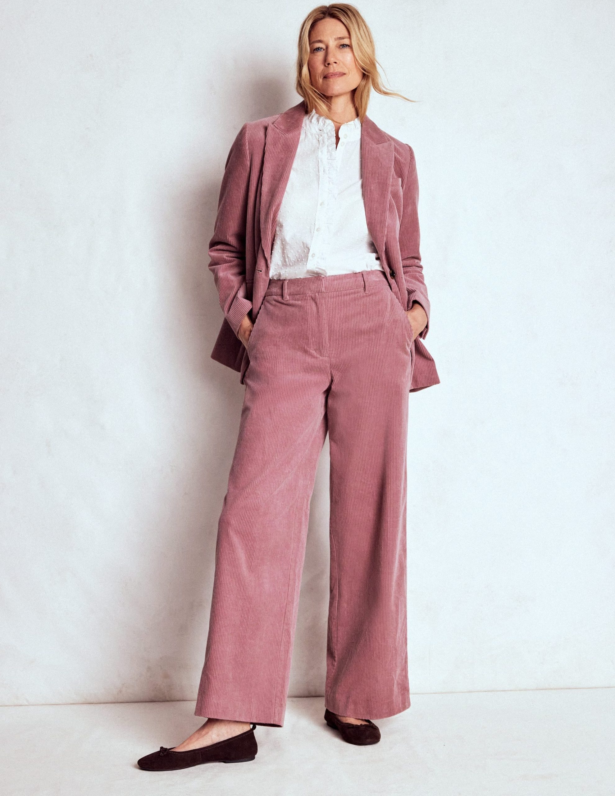Belgravia Cord Trousers-Blushing Rose - Image 6
