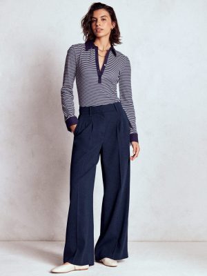 Kensington Tailored Trousers-Navy