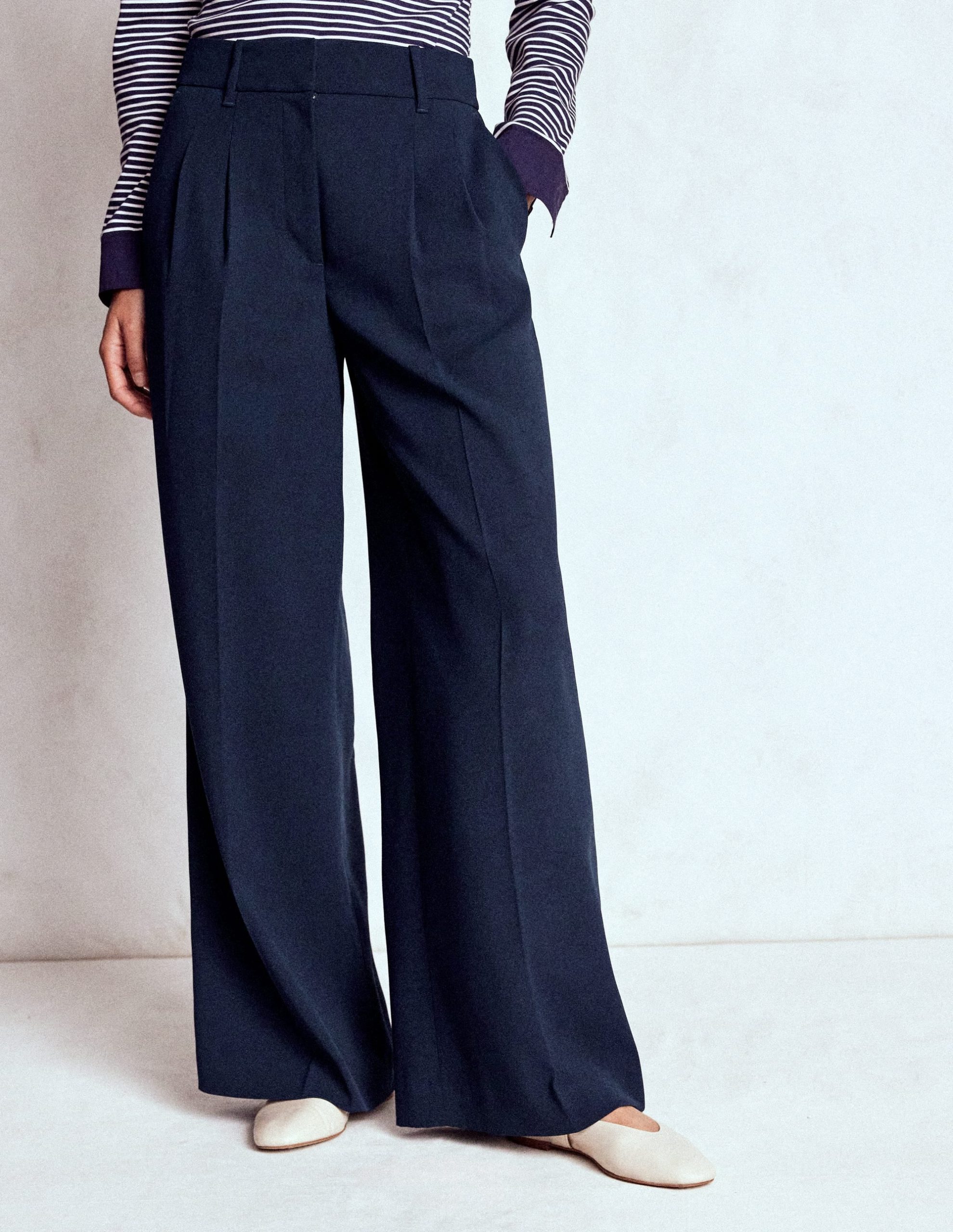 Kensington Tailored Trousers-Navy - Image 4