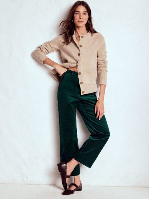 Canonbury Cord Trousers-Emerald Night
