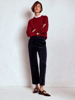 Canonbury Cord Trousers-Navy