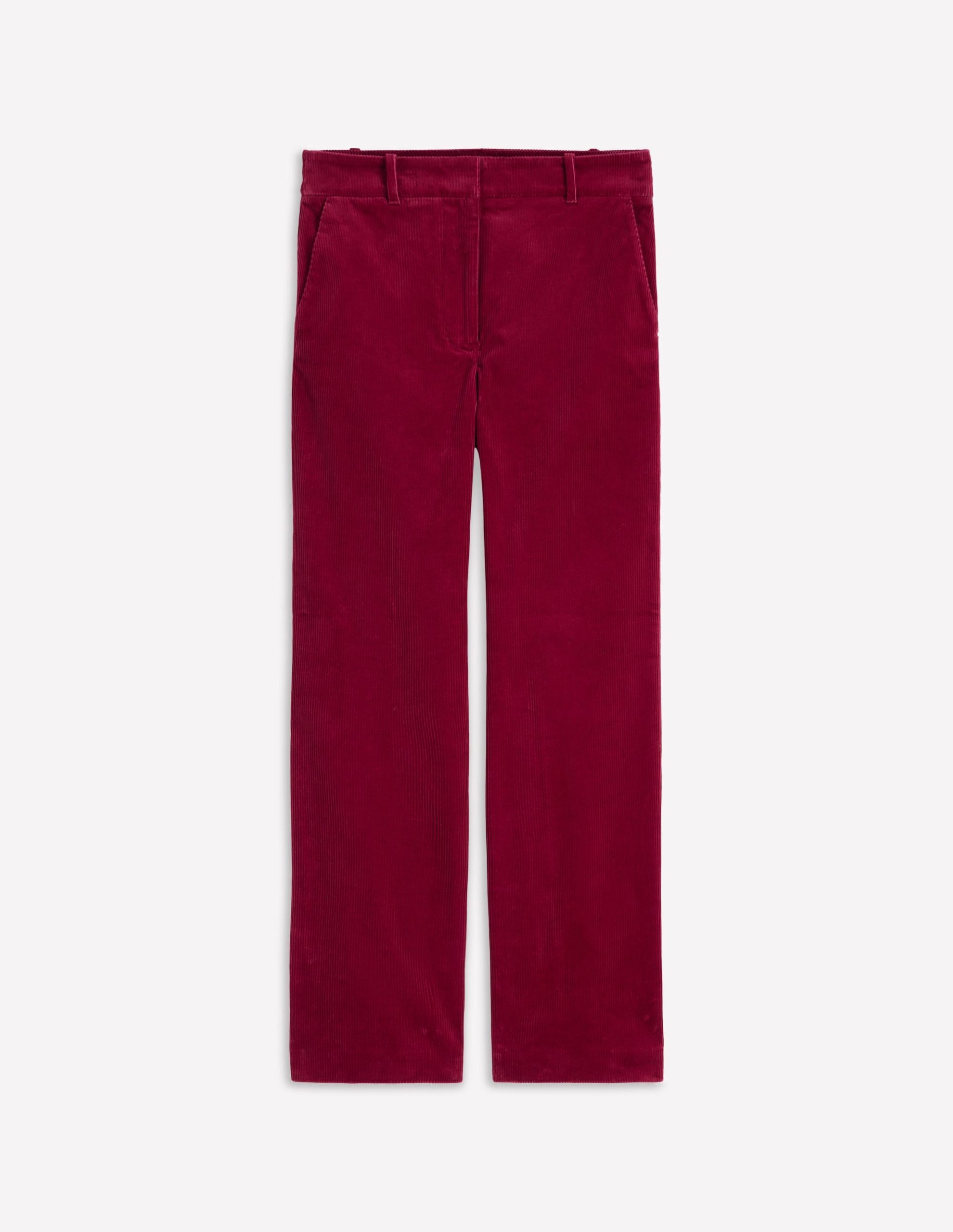 Canonbury Cord Trousers-Burgundy Red - Image 7