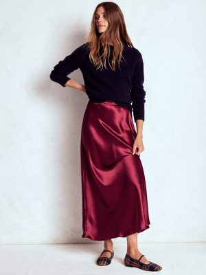 Bias Cut Slip Skirt-Port