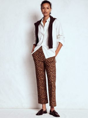 Smart 7/8 Pants-Multi. Abstract Leopard