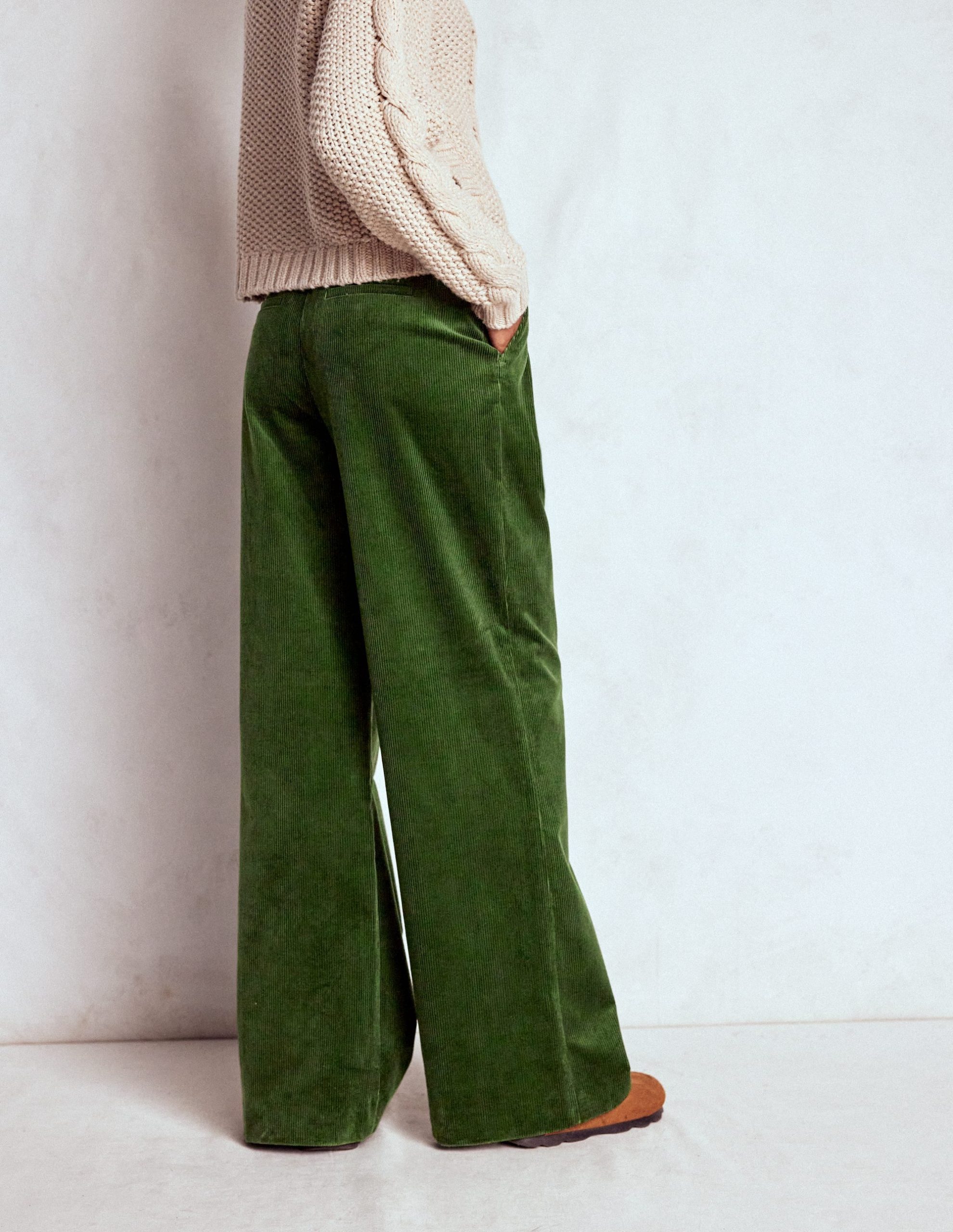 Kensington Cord Pants-Green Fir - Image 3