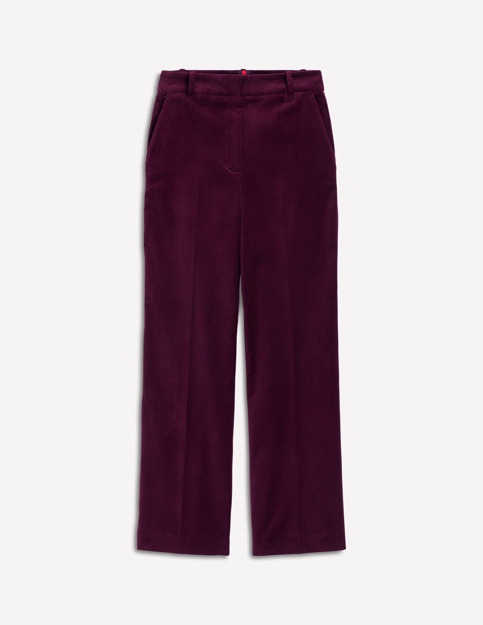 Canonbury Velvet Trousers-Dark Cherry - Image 7