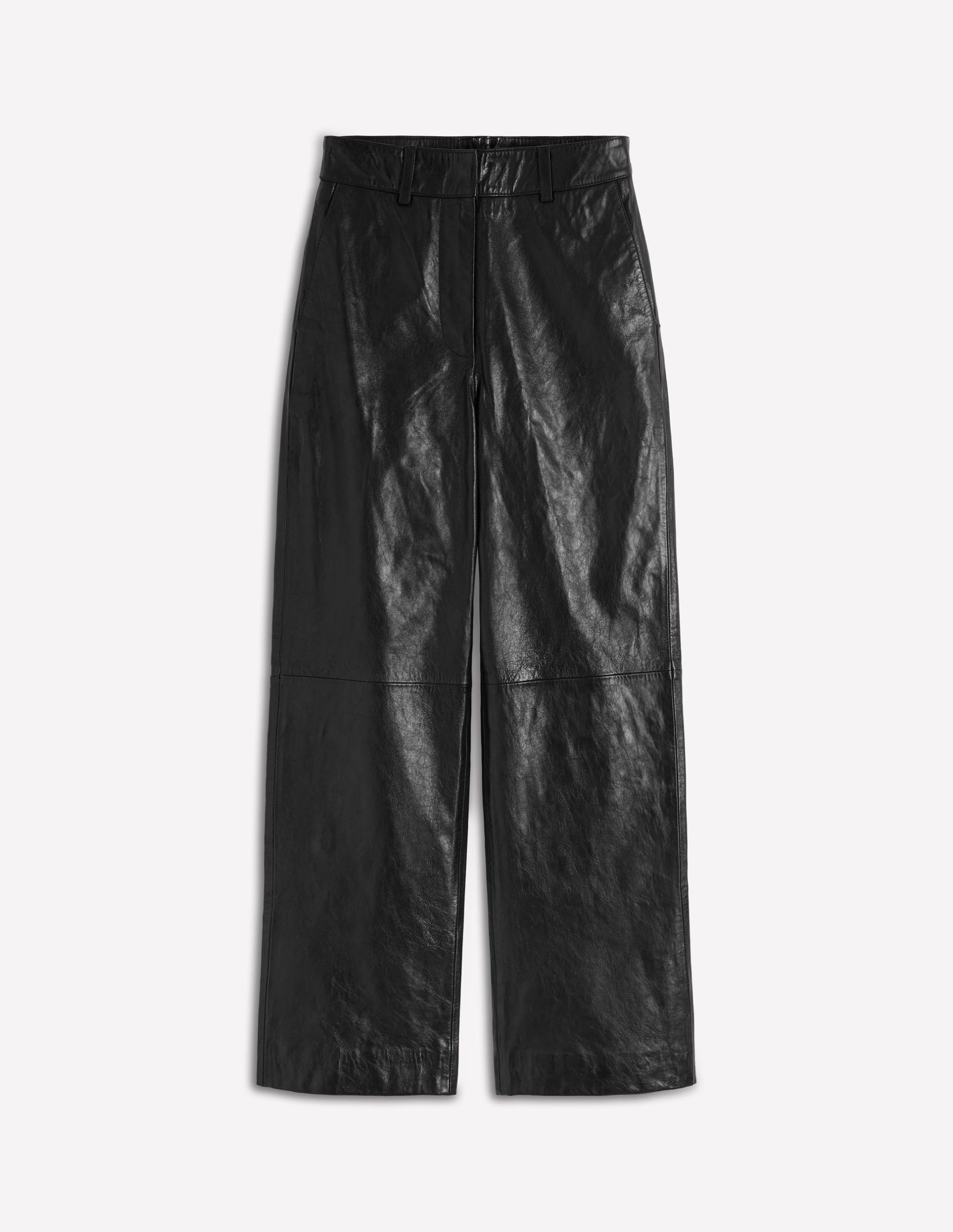 Canonbury Leather Trousers-BLACK - Image 6