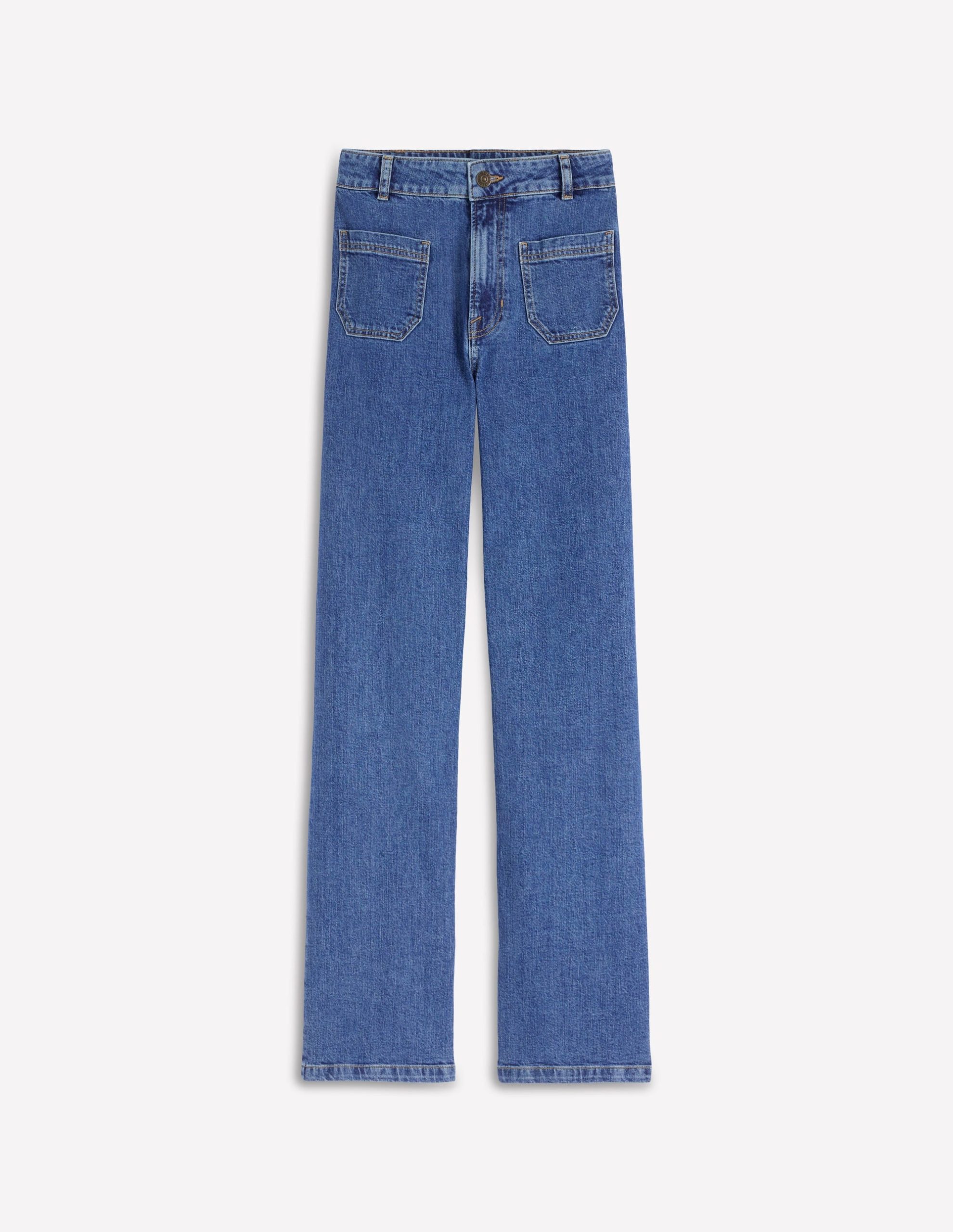 Straight Leg Pocket Jeans-Mid Vintage - Image 6