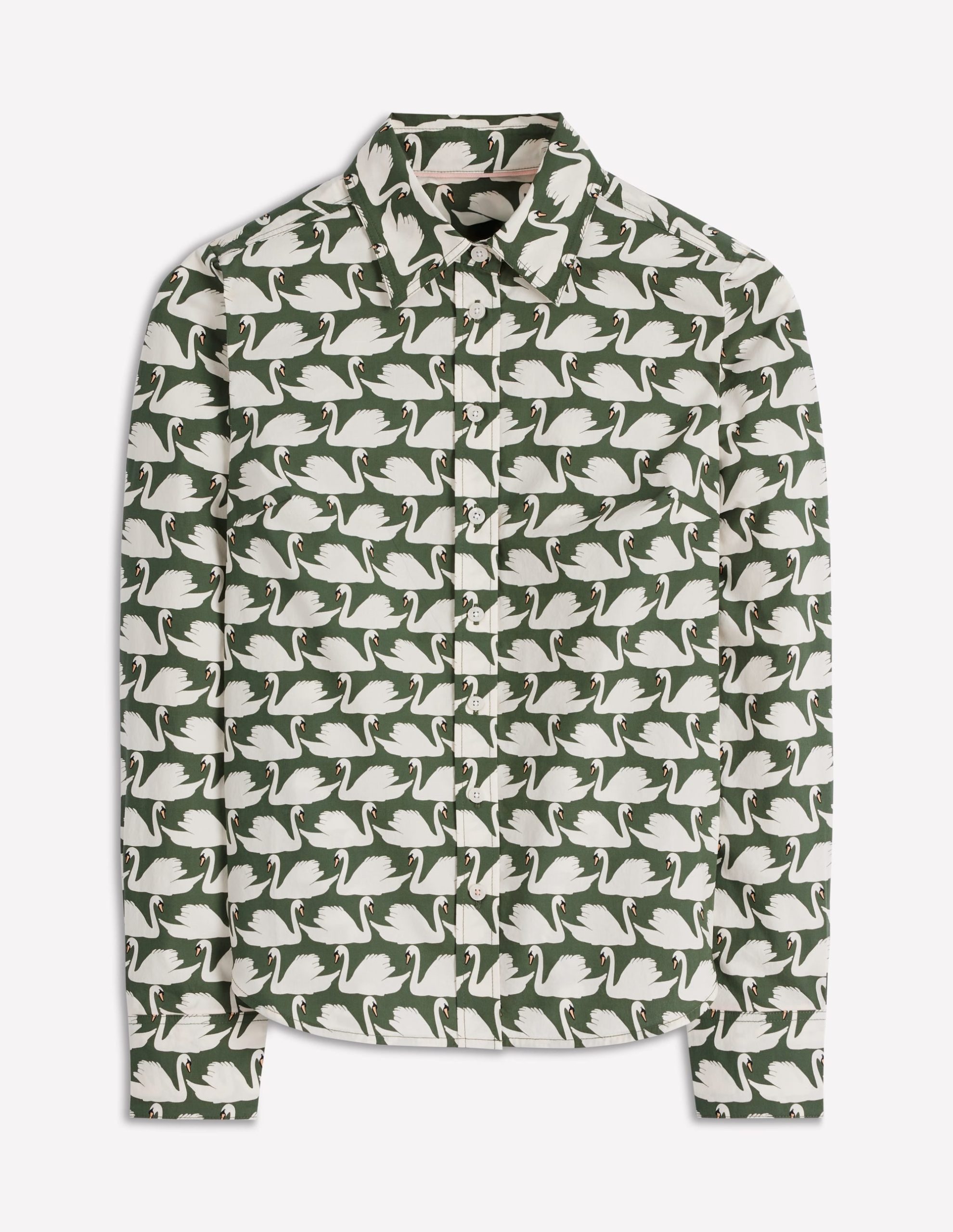 Sienna Cotton Shirt-Green. Geo Swan - Image 6