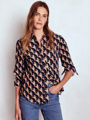 Sienna Cord Shirt-Safari. Cosy Greyhound