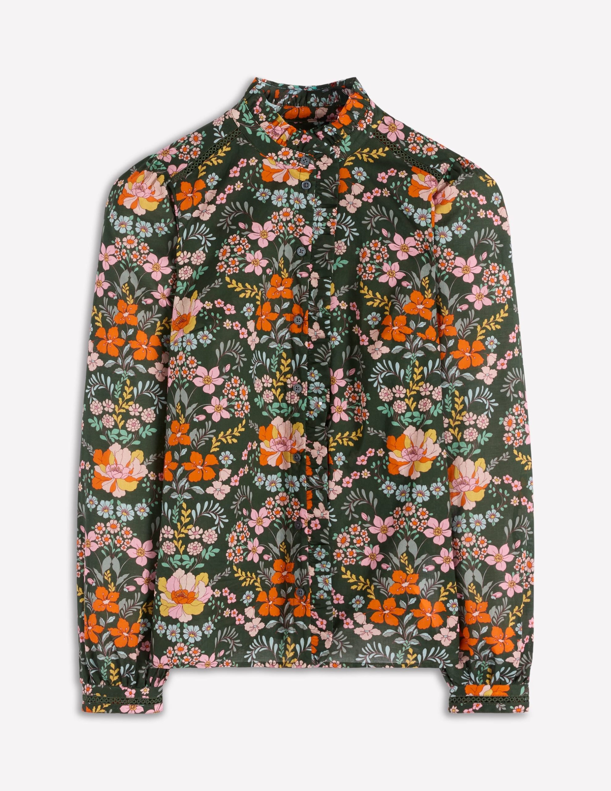 Helena Cotton Top-Forest. Flourishing Garden - Image 6