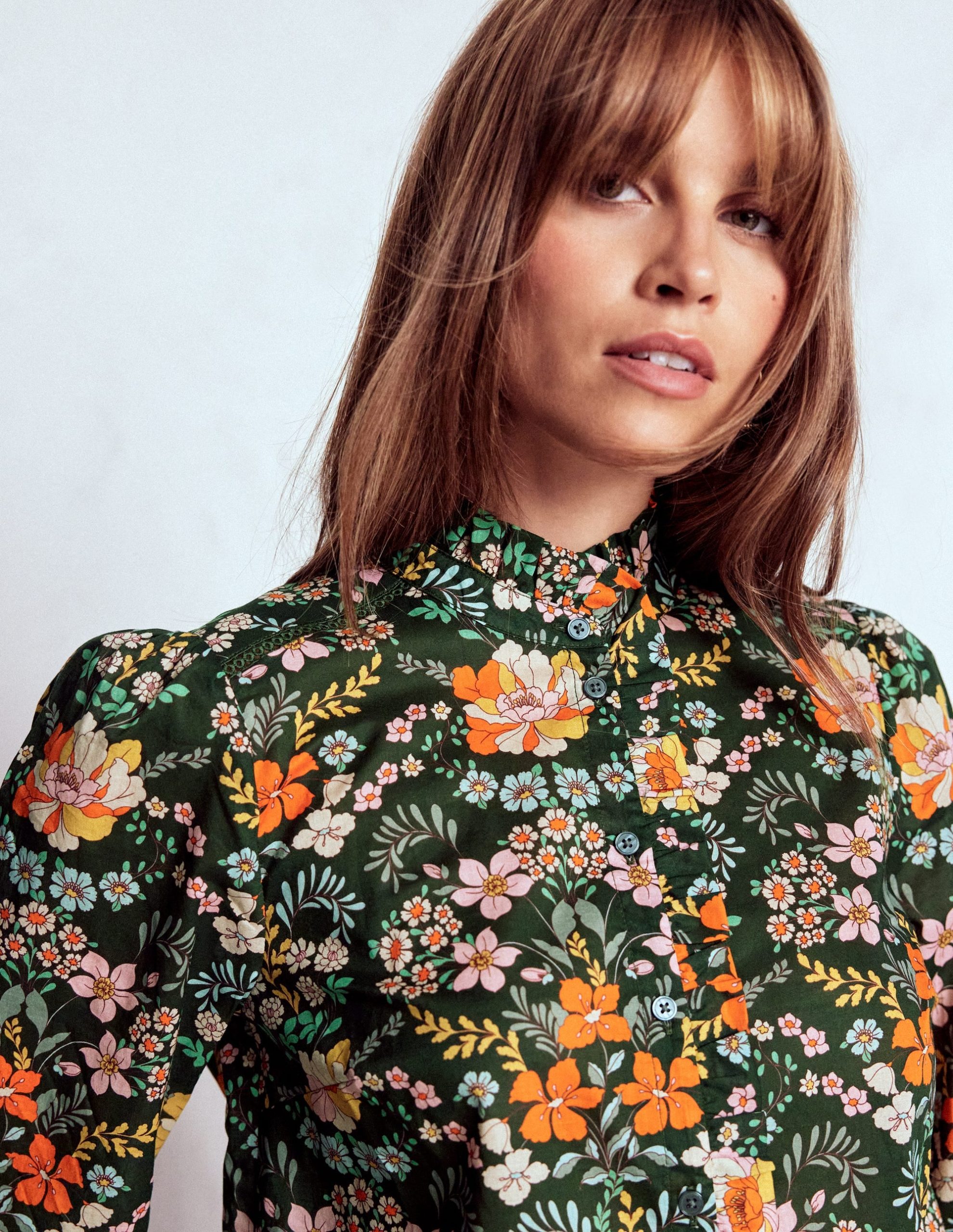 Helena Cotton Top-Forest. Flourishing Garden - Image 2