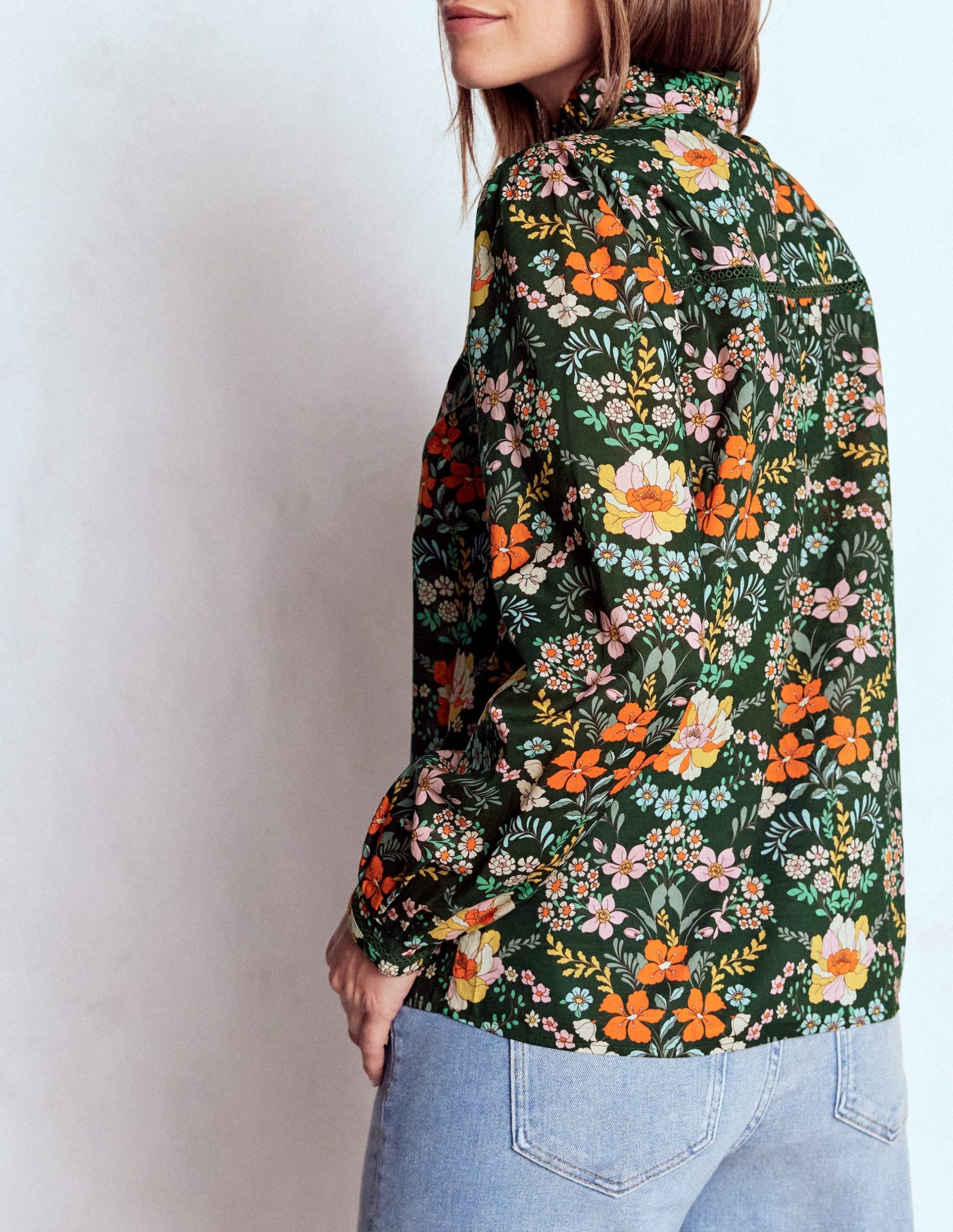 Helena Cotton Top-Forest. Flourishing Garden - Image 3