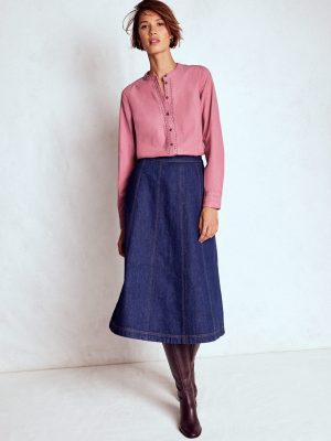Victoria Cord Shirt-Blushing Rose