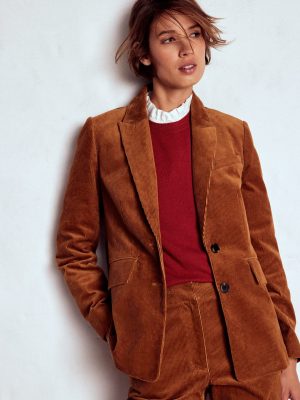 Stamford Cord Blazer-Ginger