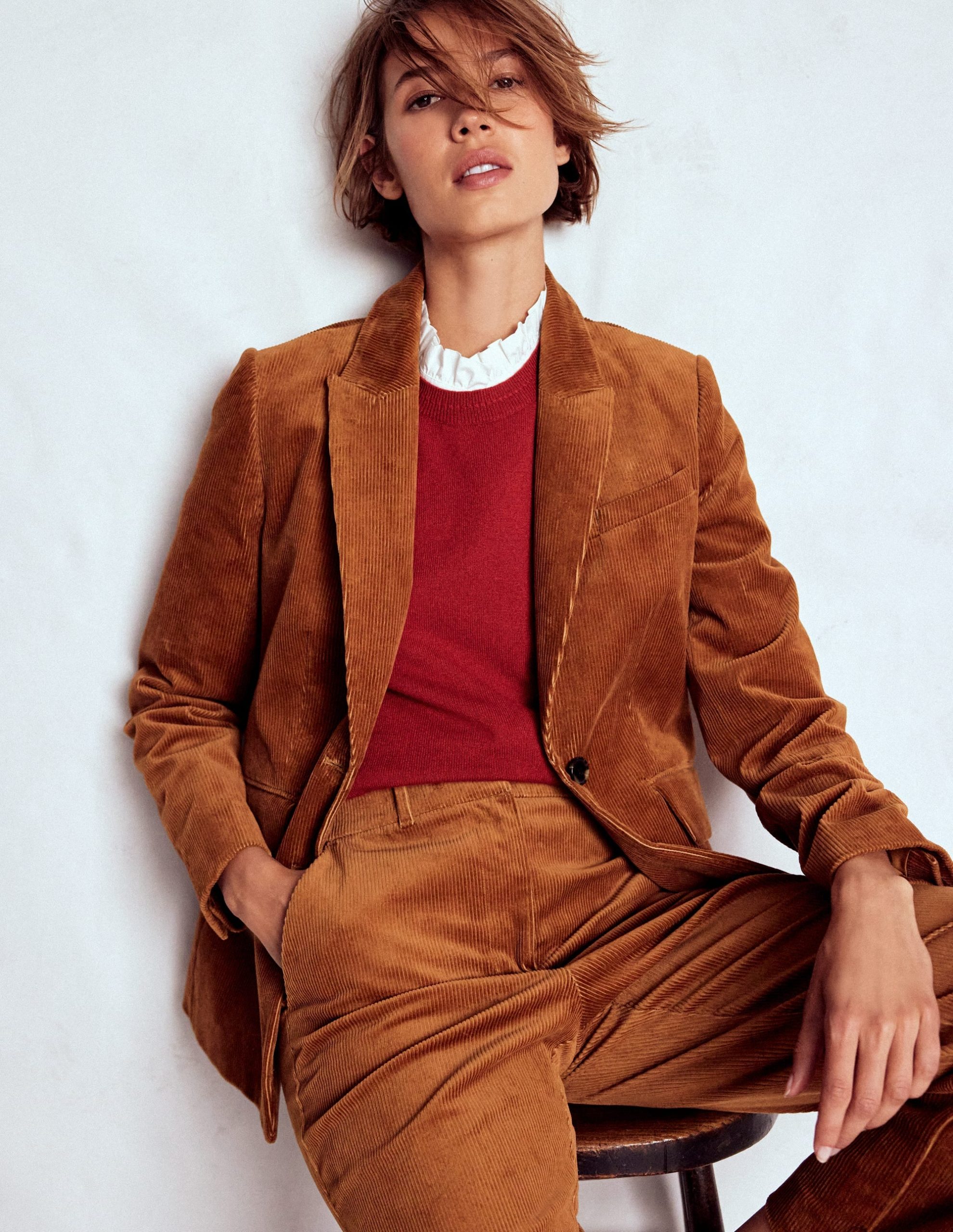 Stamford Cord Blazer-Ginger - Image 4