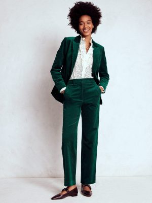 Stamford Cord Blazer-Fern