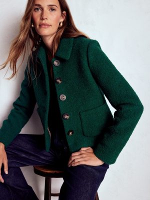 Knightsbridge Wool Jacket-Emerald Night