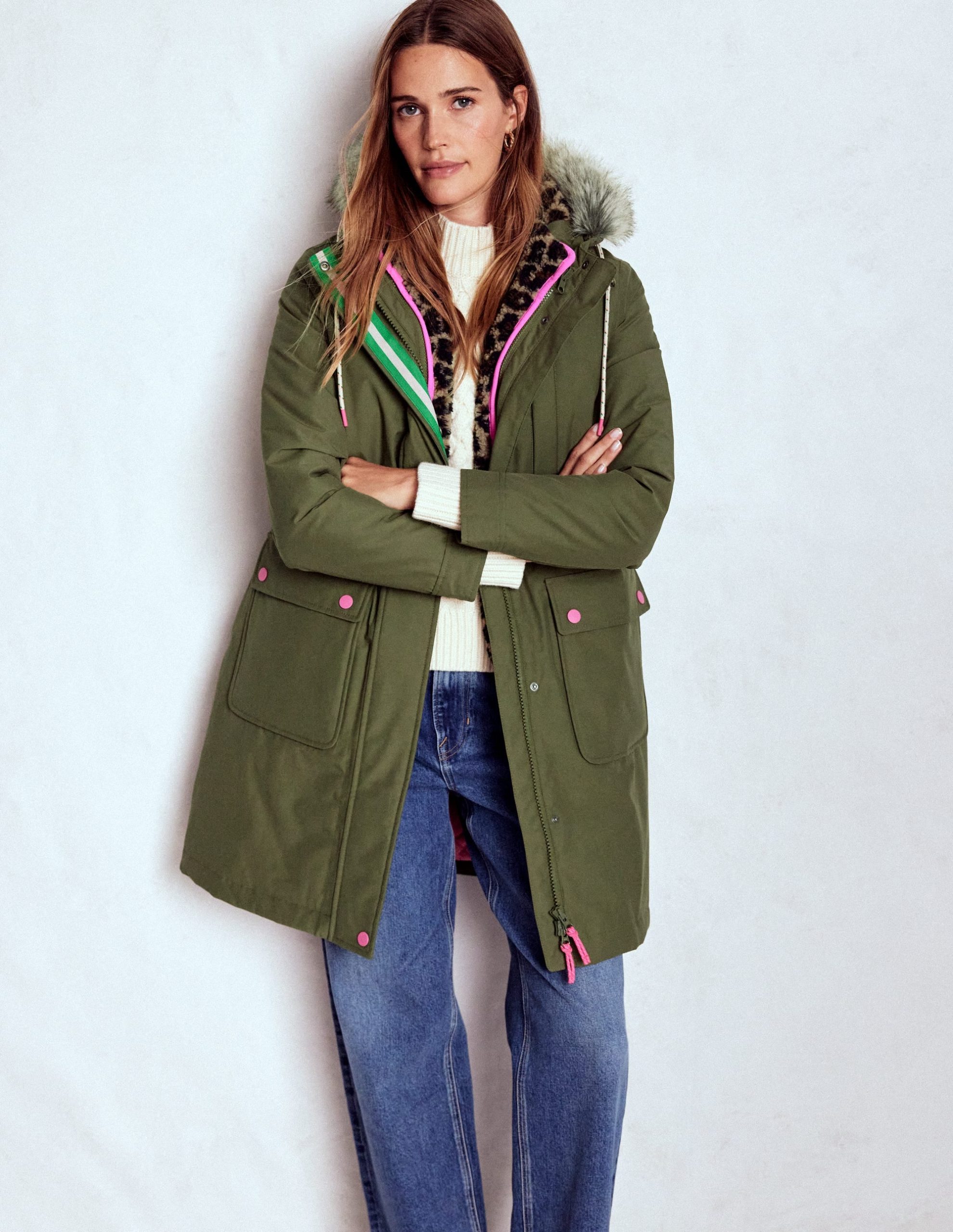 4-In-1 Hooded Parka-Woodland Green - Image 3