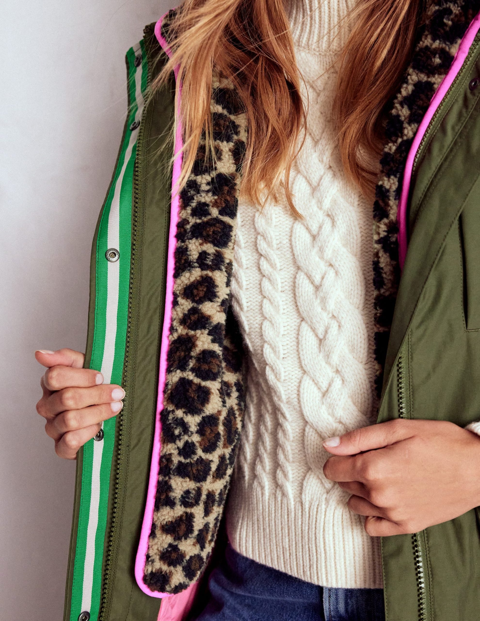 4-In-1 Hooded Parka-Woodland Green - Image 5