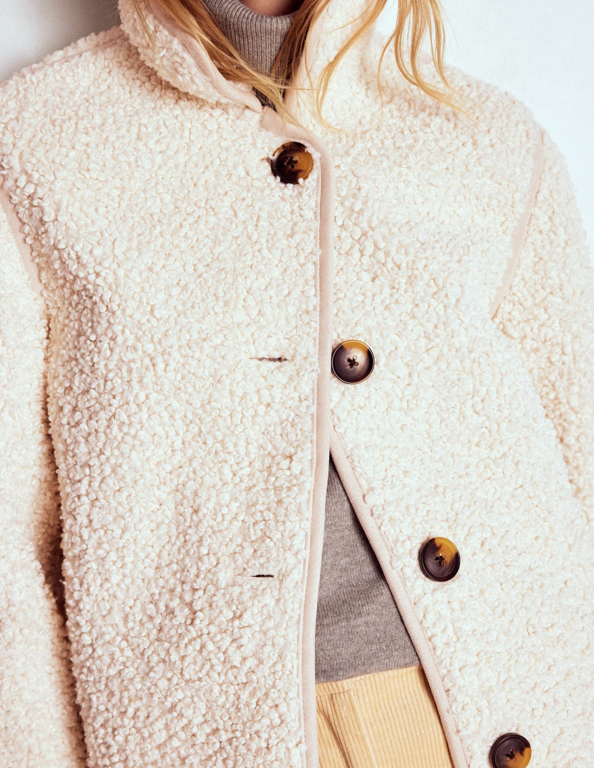 Borg Jacket-Curly Natural Borg - Image 2