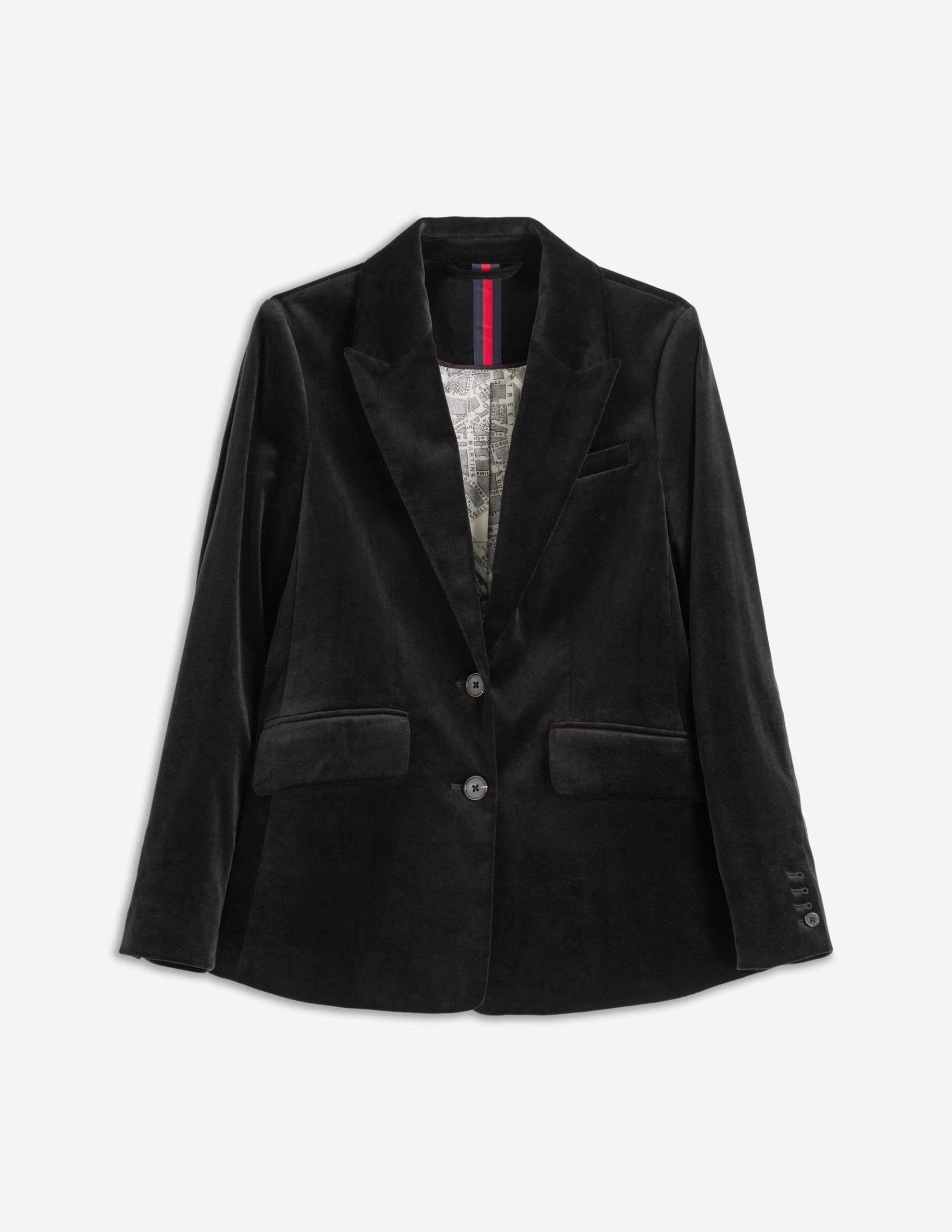 Stamford Velvet Blazer-Black - Image 7
