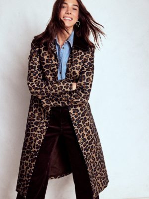 Lancaster Belted Mac-Leopard