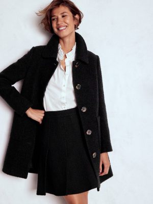 Carlisle Wool Coat-Black