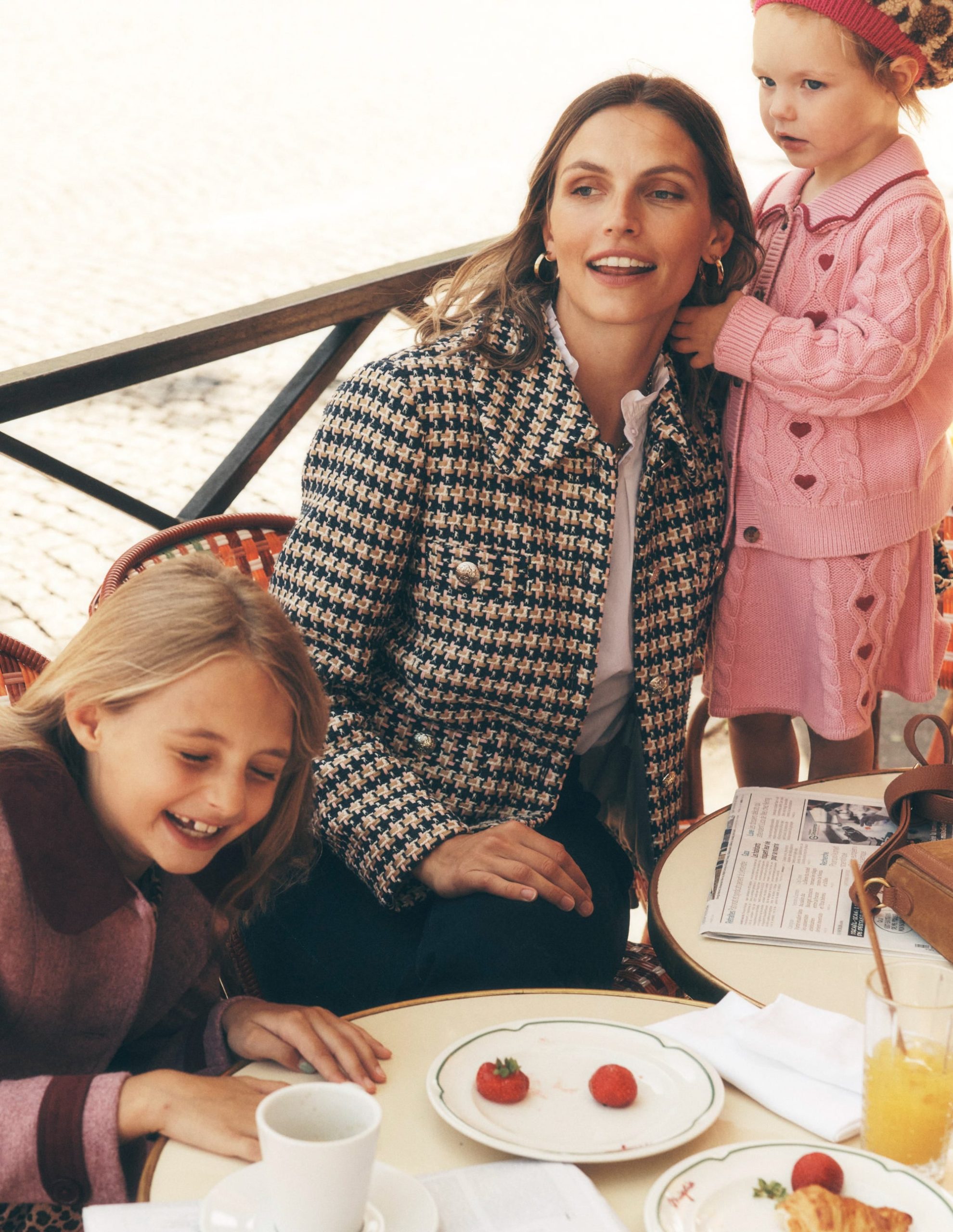 Button Up textured Jacket-CAMEL AND PINK TEXTURE - Image 6