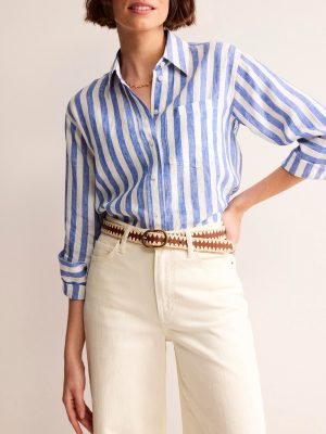 Whipstitch Classic Belt-Tan