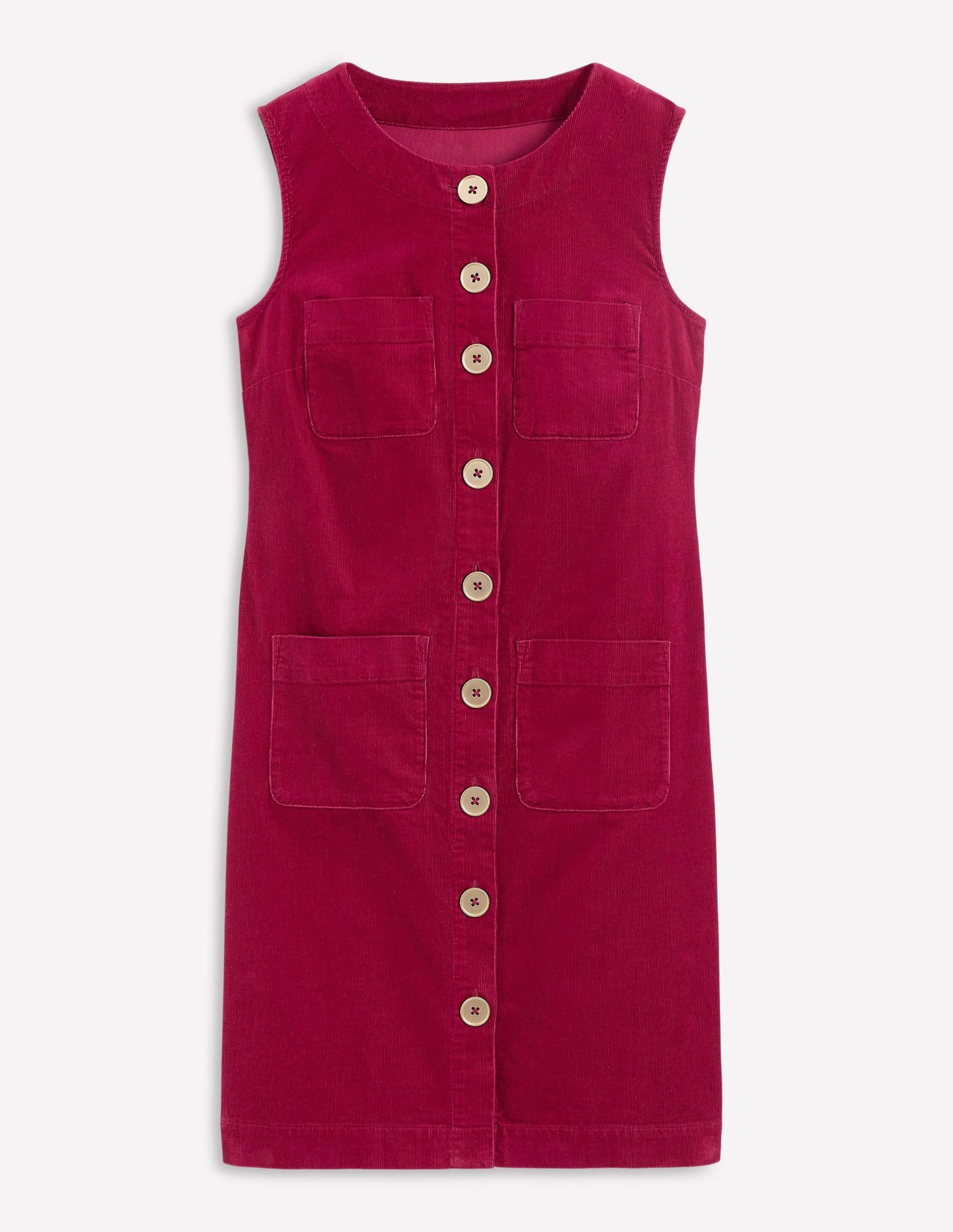 Evelyn Cord Shift Dress-Burgundy Red - Image 5