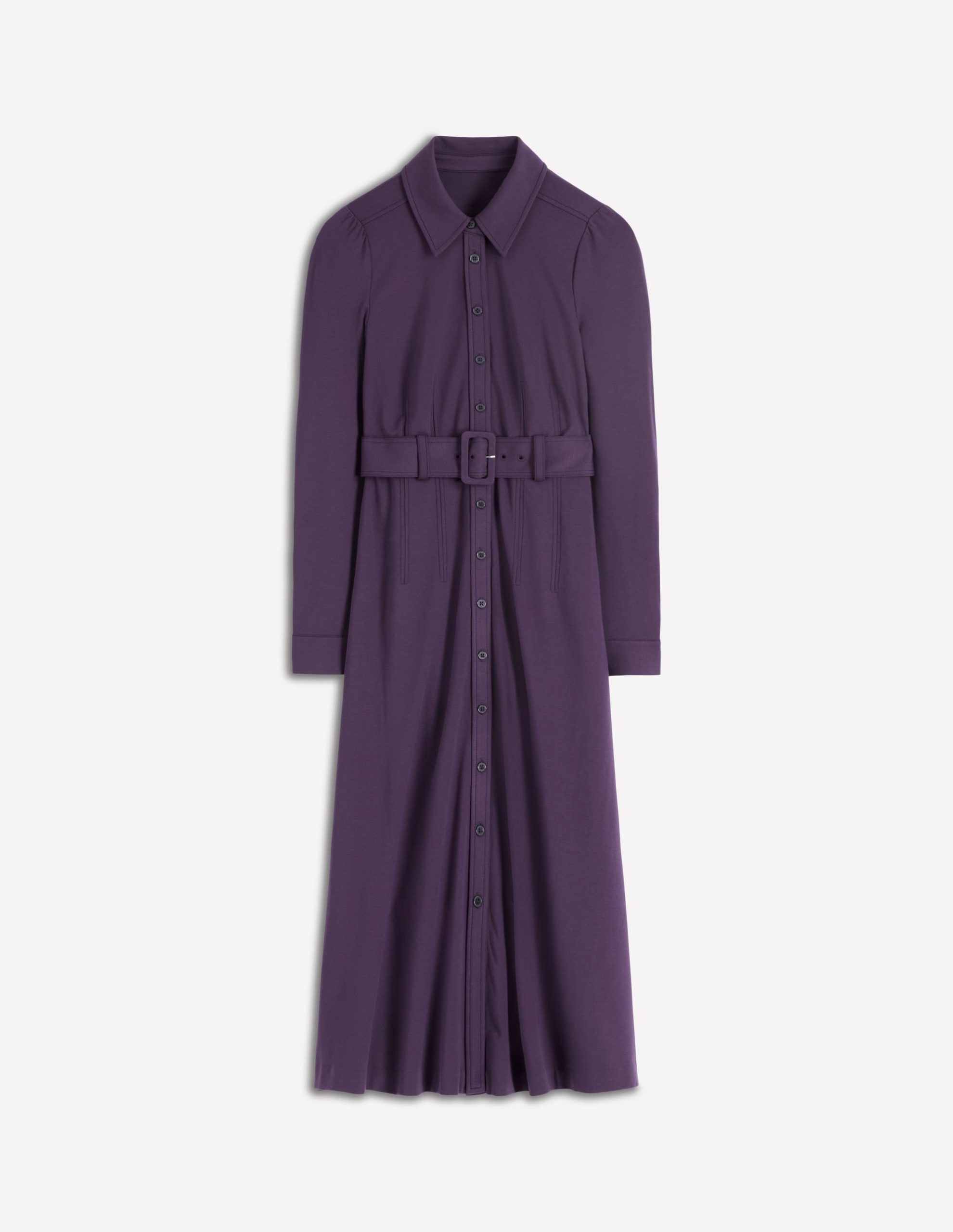 Anita Long Sleeve Shirt Dress-Blackberry - Image 7