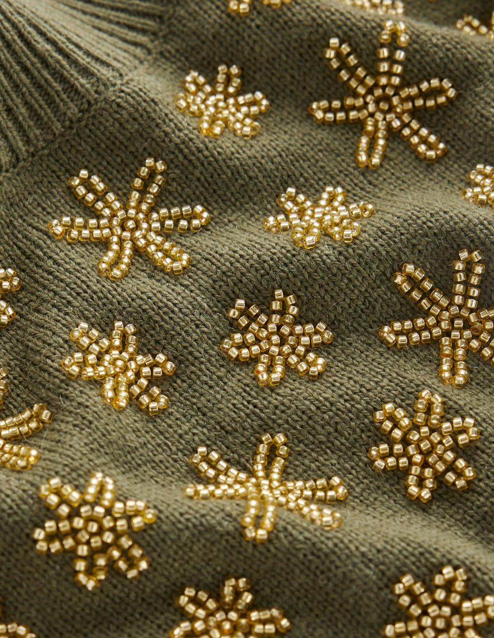 Elizabeth Embellished Sweater-Leaf Green - Image 8