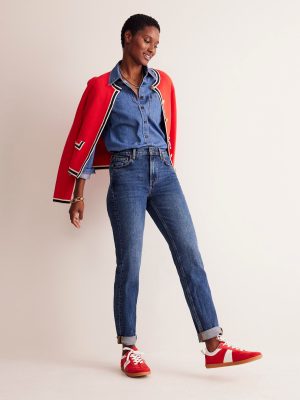 Girlfriend Jeans-Mid Vintage