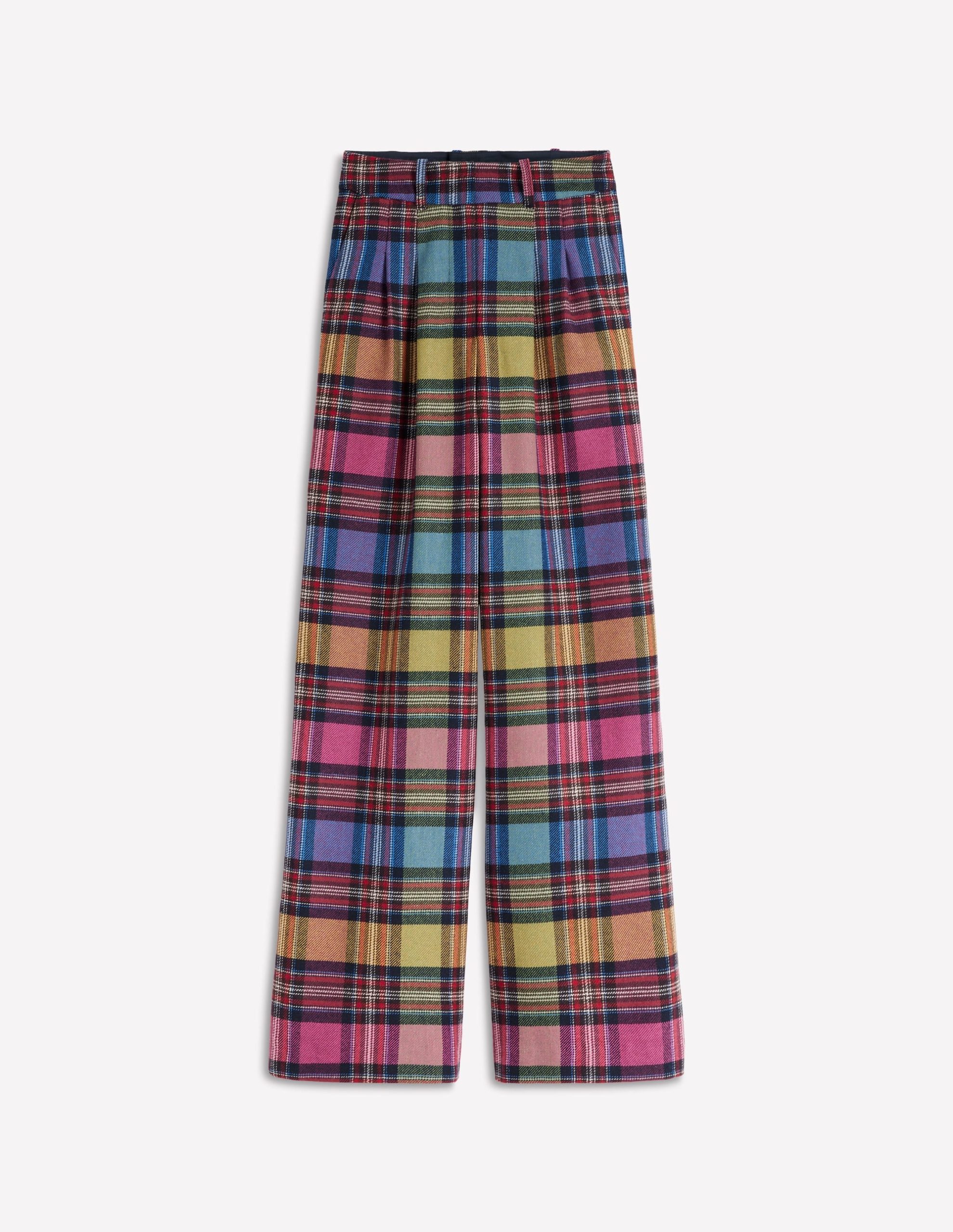 Kensington Wool Trousers-Multi Blanket Check - Image 6