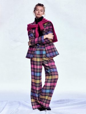 Kensington Wool Trousers-Multi Blanket Check