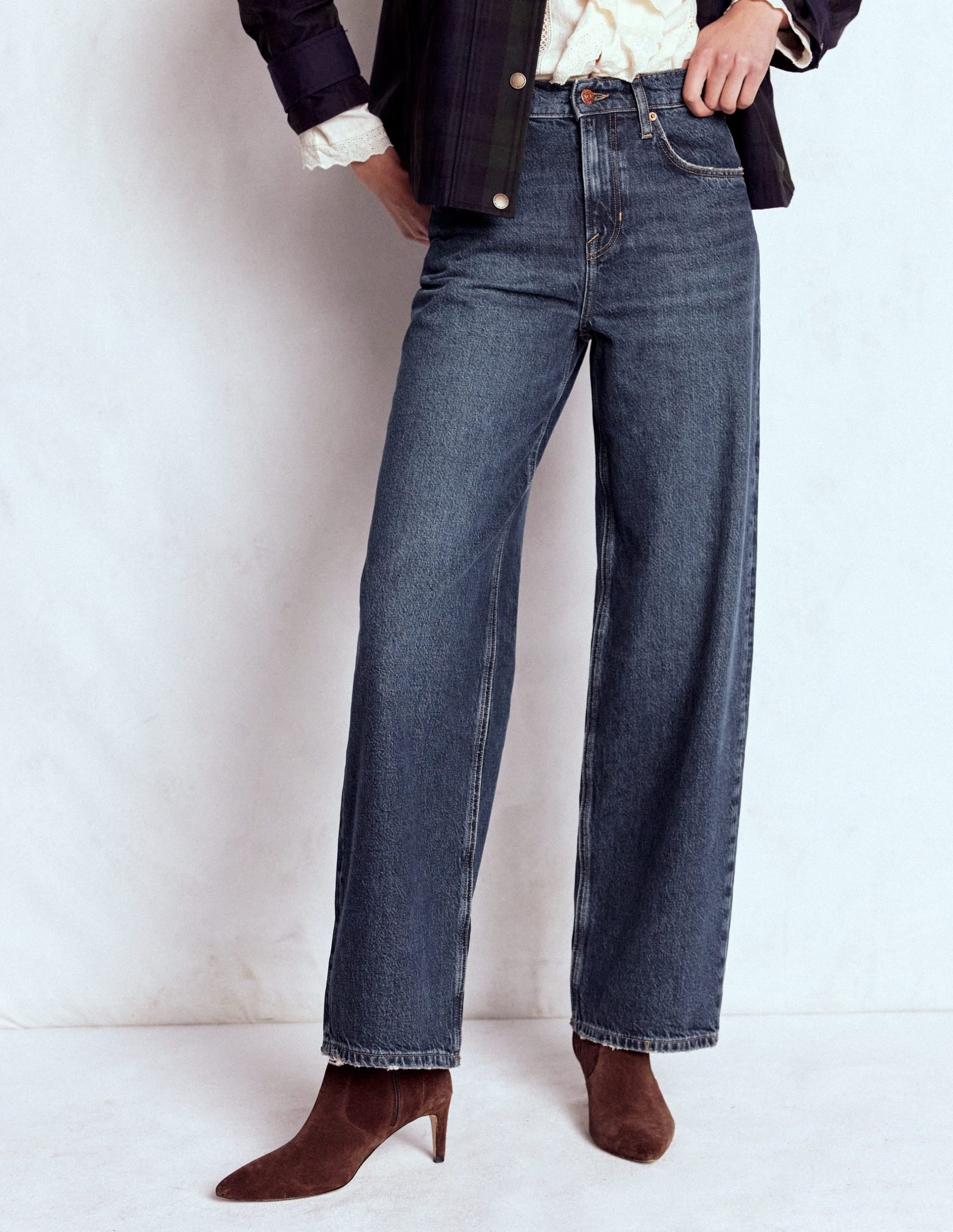Slouch Leg Jeans-Dark Vintage - Image 4