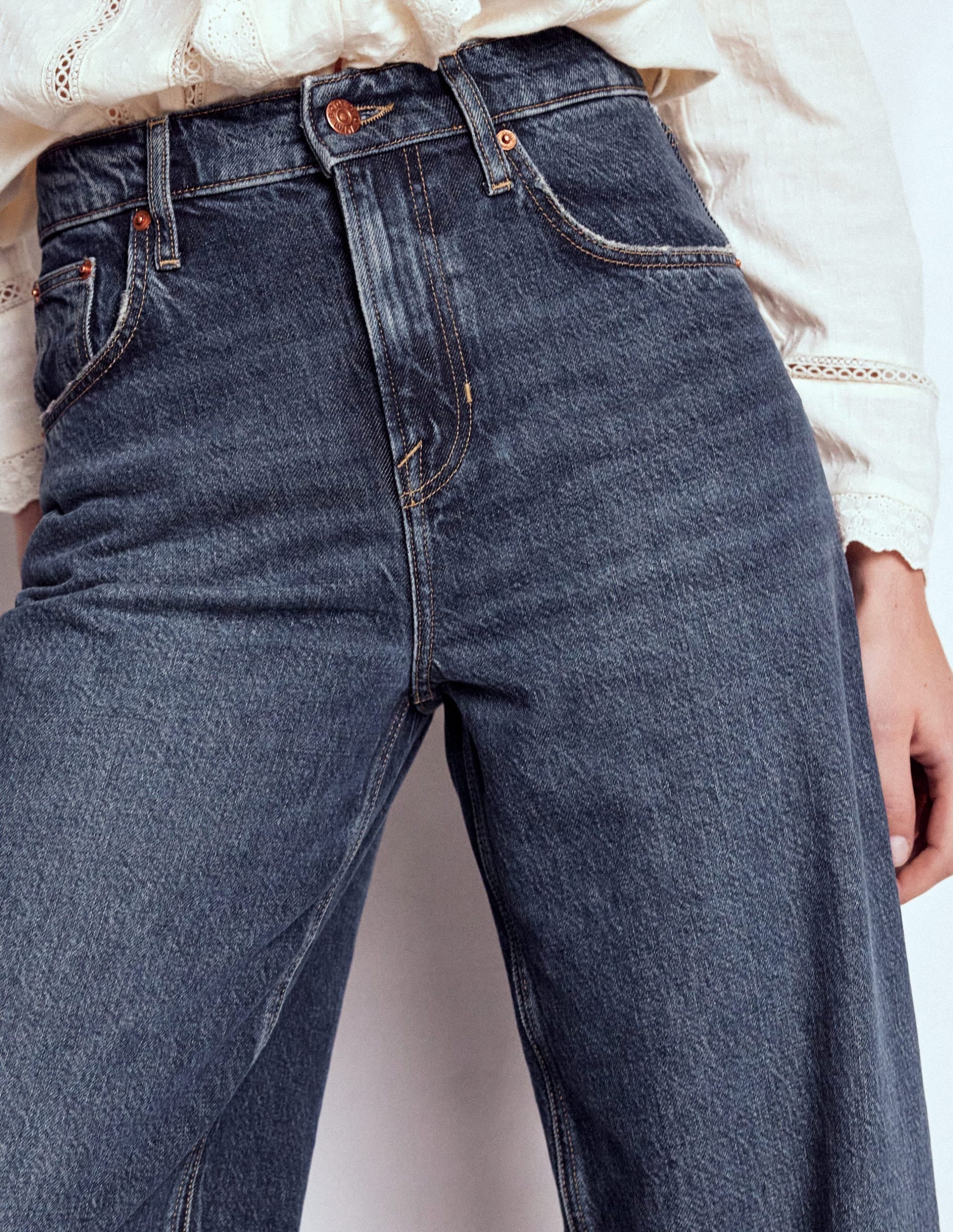 Slouch Leg Jeans-Dark Vintage - Image 5