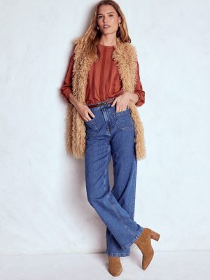 Imi Jersey Trim Top-Barn Red